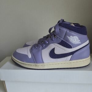 Purple High-Top Sneakers